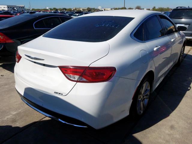 1C3CCCAB1FN624749 - 2015 CHRYSLER 200 LIMITE WHITE photo 4