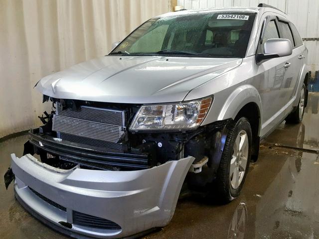 3D4PH1FGXBT502329 - 2011 DODGE JOURNEY MA SILVER photo 2