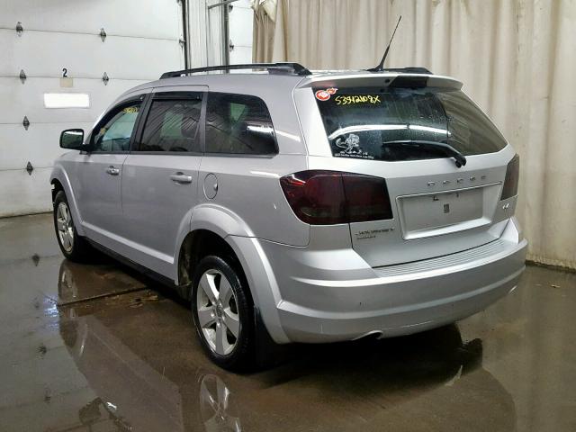 3D4PH1FGXBT502329 - 2011 DODGE JOURNEY MA SILVER photo 3