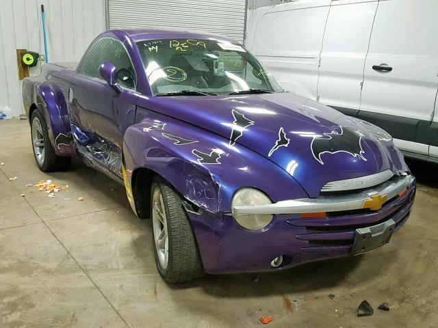 1GCES14PX4B112425 - 2004 CHEVROLET SSR PURPLE photo 1