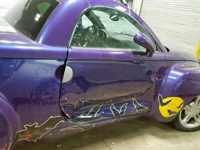 1GCES14PX4B112425 - 2004 CHEVROLET SSR PURPLE photo 9