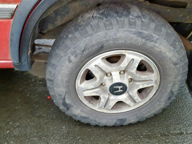 4S6CM58V5V4406177 - 1997 HONDA PASSPORT E 红色 照片 9