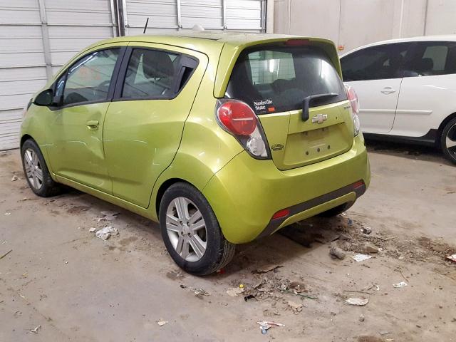 KL8CD6S95DC511975 - 2013 CHEVROLET SPARK 1LT GREEN photo 3