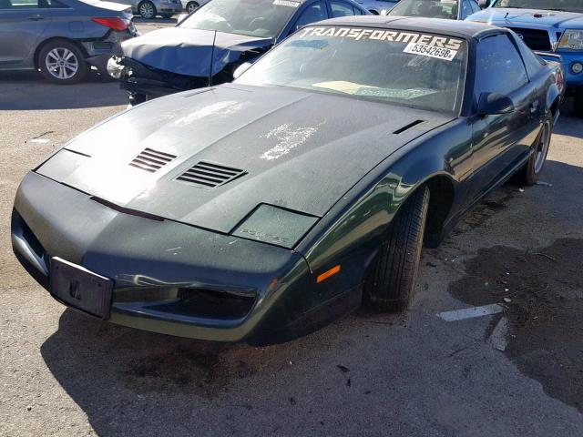 1G2FW23F3ML203526 - 1991 PONTIAC FIREBIRD T GREEN photo 2