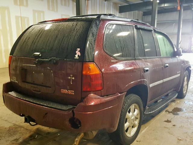 1GKDT13S962274729 - 2006 GMC ENVOY MAROON photo 4