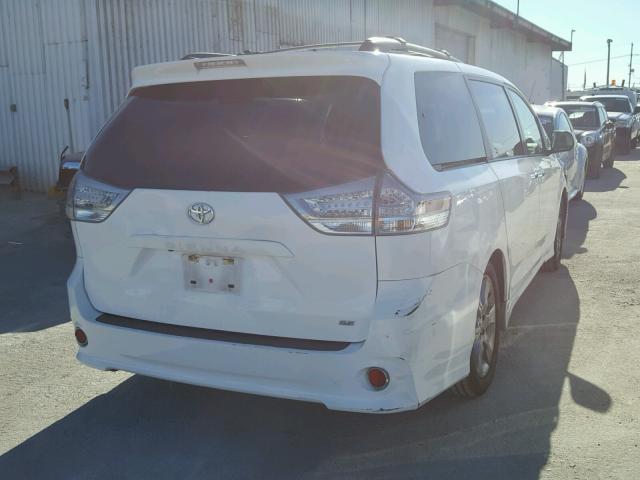 5TDXK3DC0ES472539 - 2014 TOYOTA SIENNA SPO WHITE photo 4