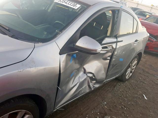 JM1BL1S66A1127984 - 2010 MAZDA 3 S SILVER photo 9