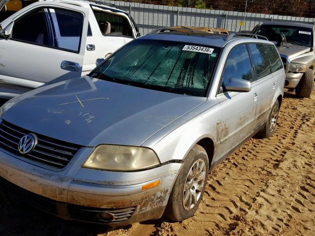 WVWVD63B33E123521 - 2003 VOLKSWAGEN PASSAT GLS GRAY photo 2