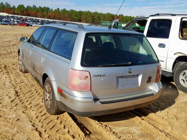 WVWVD63B33E123521 - 2003 VOLKSWAGEN PASSAT GLS GRAY photo 3