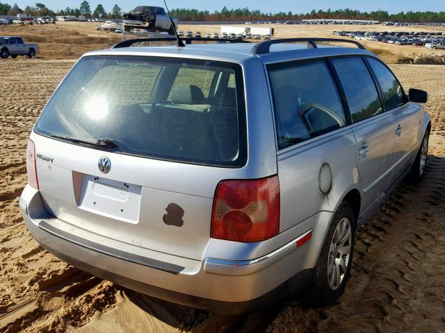 WVWVD63B33E123521 - 2003 VOLKSWAGEN PASSAT GLS GRAY photo 4