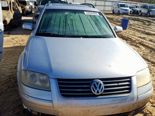 WVWVD63B33E123521 - 2003 VOLKSWAGEN PASSAT GLS GRAY photo 9