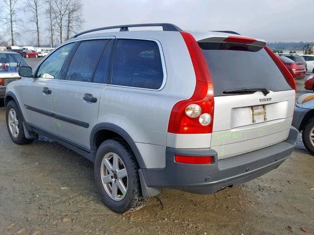 YV1CZ59HX41094455 - 2004 VOLVO XC90 SILVER photo 3