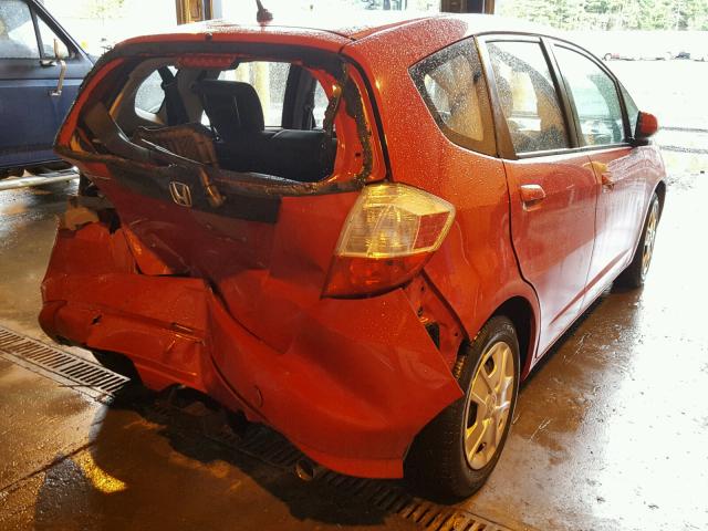 JHMGE8H35DC068472 - 2013 HONDA FIT RED photo 4