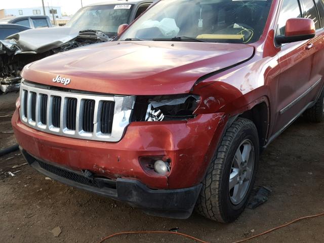 1J4RR4GG9BC600423 - 2011 JEEP GRAND CHER RED photo 9