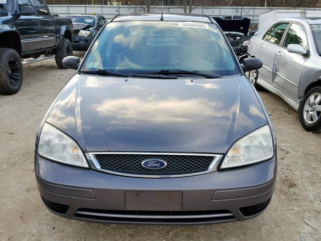 1FAHP34N27W327616 - 2007 FORD FOCUS ZX4 GRAY photo 9