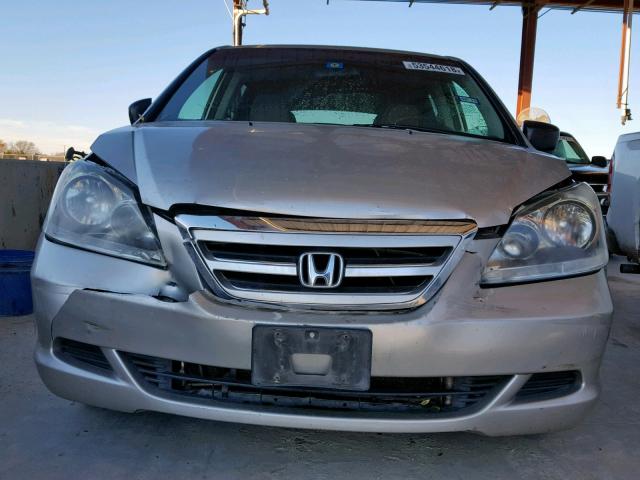 5FNRL38237B115192 - 2007 HONDA ODYSSEY LX GRAY photo 9