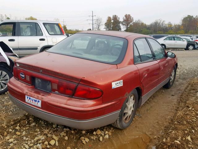 2G4WF5215W1408482 - 1998 BUICK REGAL GS RED photo 4