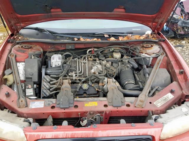2G4WF5215W1408482 - 1998 BUICK REGAL GS RED photo 7