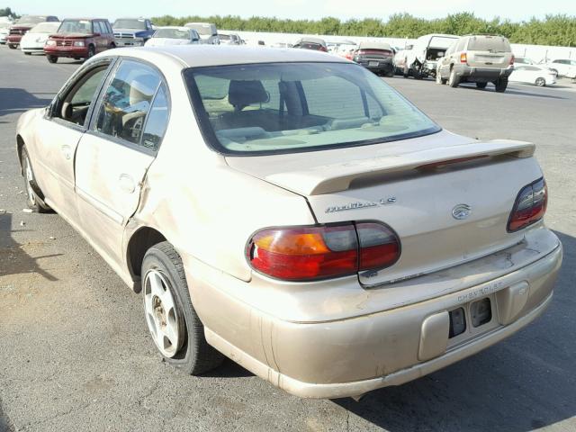 1G1NE52J52M591294 - 2002 CHEVROLET MALIBU LS თაფლისფერი ფოტო 3