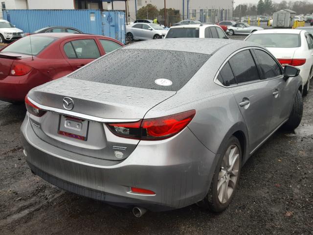 JM1GJ1V56F1221840 - 2015 MAZDA 6 TOURING GRAY photo 4