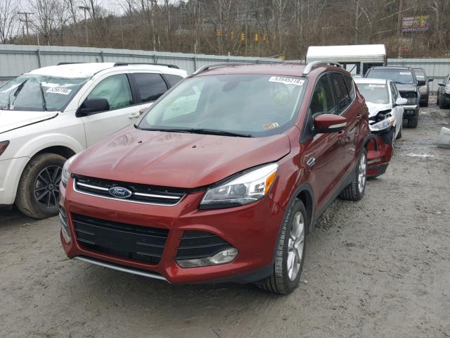 1FMCU9J99EUD23557 - 2014 FORD ESCAPE TIT BURGUNDY photo 2