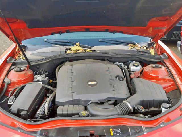 2G1FA1E31D9222678 - 2013 CHEVROLET CAMARO LS RED photo 7