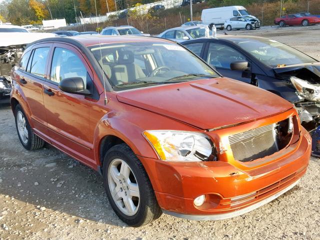 1B3HB48B37D159772 - 2007 DODGE CALIBER SX ORANGE photo 1