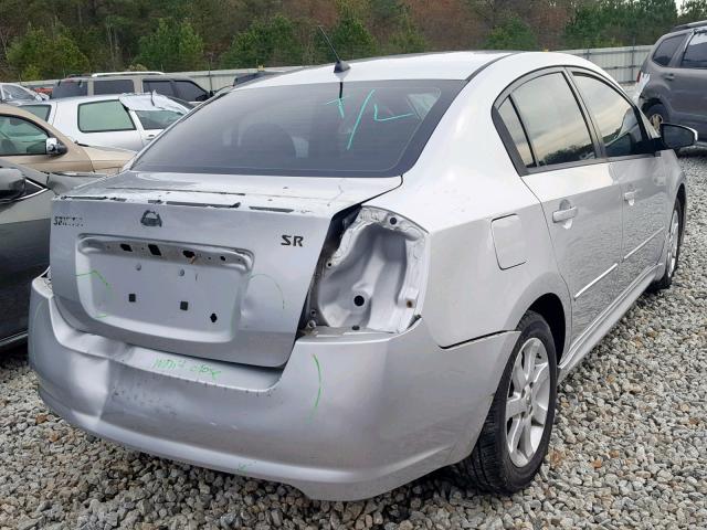 3N1AB6AP0BL665180 - 2011 NISSAN SENTRA 2.0 GRAY photo 4