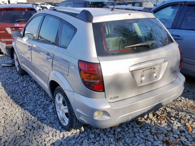 5Y2SL63835Z442777 - 2005 PONTIAC VIBE SILVER photo 3