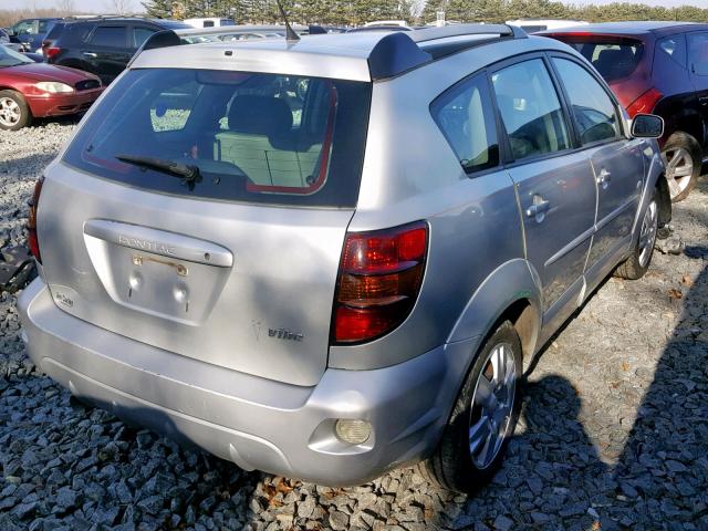 5Y2SL63835Z442777 - 2005 PONTIAC VIBE SILVER photo 4