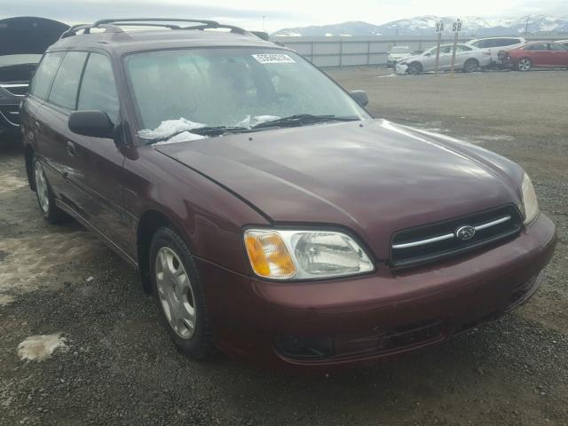 4S3BH6358Y6311177 - 2000 SUBARU LEGACY L MAROON photo 1