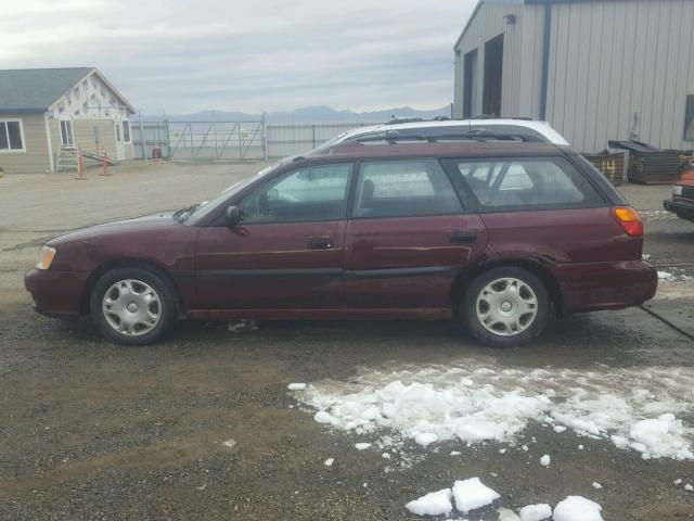 4S3BH6358Y6311177 - 2000 SUBARU LEGACY L MAROON photo 9