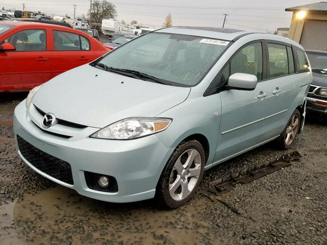 JM1CR293670158722 - 2007 MAZDA 5 GREEN photo 2