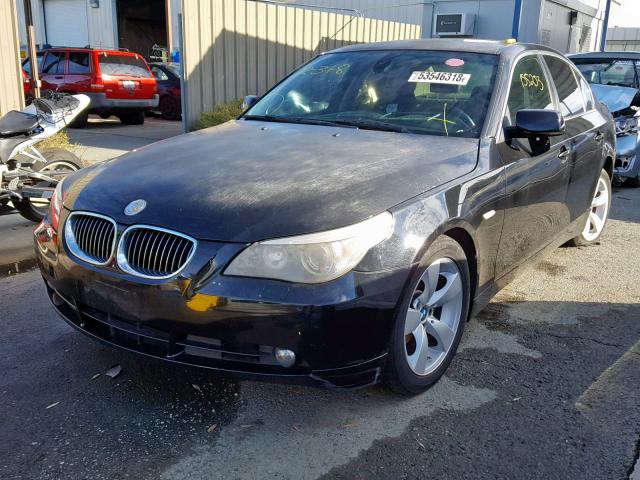 WBANE53556CK91370 - 2006 BMW 525 I BLACK photo 2