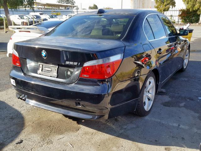 WBANE53556CK91370 - 2006 BMW 525 I BLACK photo 4