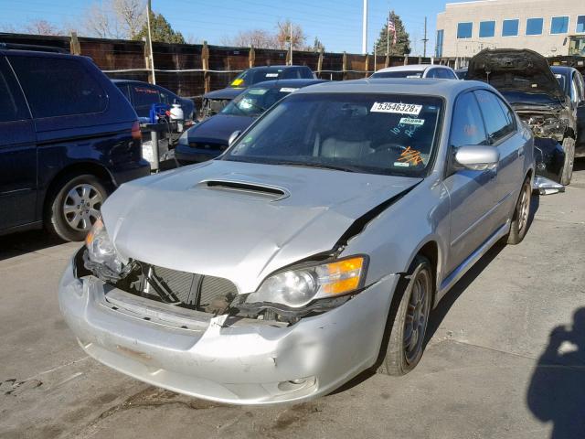 4S3BL676654219591 - 2005 SUBARU LEGACY GT SILVER photo 2