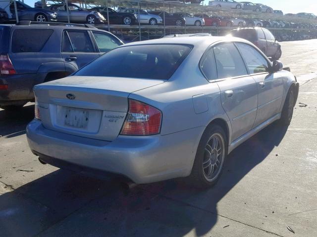 4S3BL676654219591 - 2005 SUBARU LEGACY GT SILVER photo 4