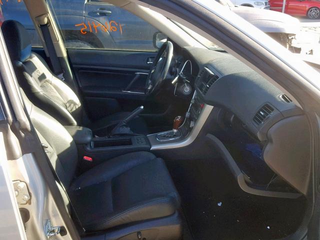 4S3BL676654219591 - 2005 SUBARU LEGACY GT SILVER photo 5