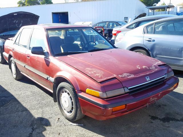 JHMCA5645KC014543 - 1989 HONDA ACCORD LXI RED photo 1