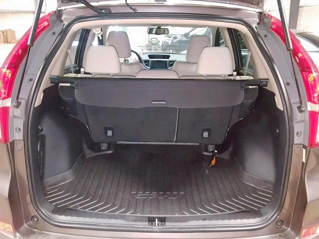 2HKRM4H77FH610493 - 2015 HONDA CR-V EXL BROWN photo 9