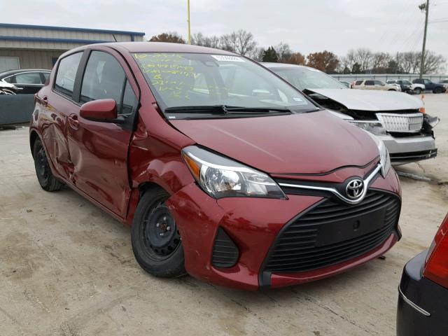 VNKKTUD33HA081732 - 2017 TOYOTA YARIS L MAROON photo 1