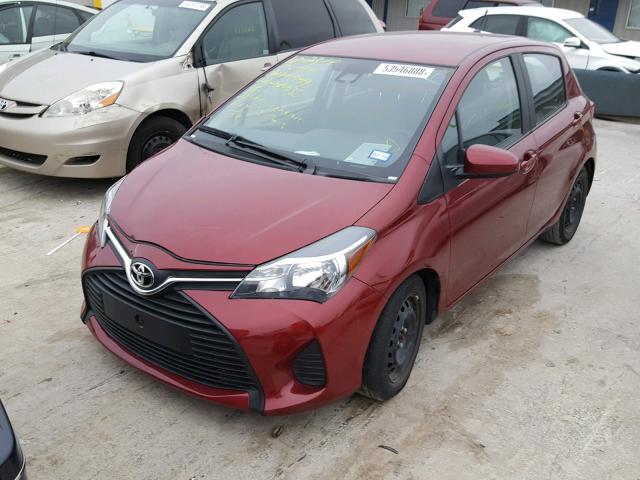 VNKKTUD33HA081732 - 2017 TOYOTA YARIS L MAROON photo 2