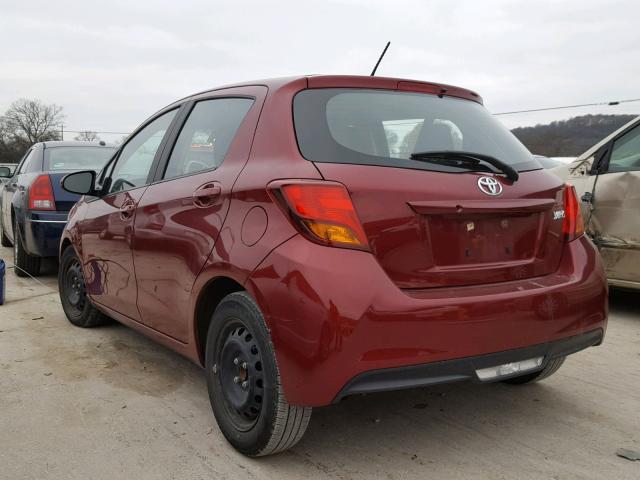 VNKKTUD33HA081732 - 2017 TOYOTA YARIS L MAROON photo 3