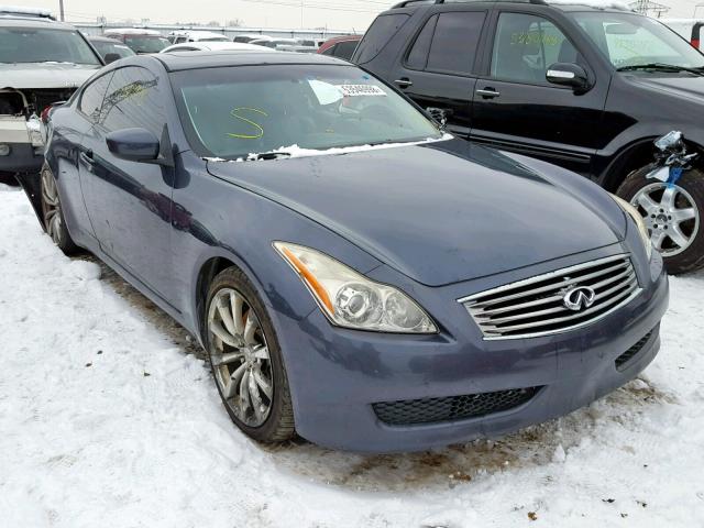 JNKCV64E68M104700 - 2008 INFINITI G37 BASE BLUE photo 1