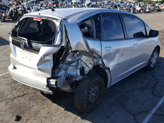 JHMGE8H31BC013434 - 2011 HONDA FIT SILVER photo 4