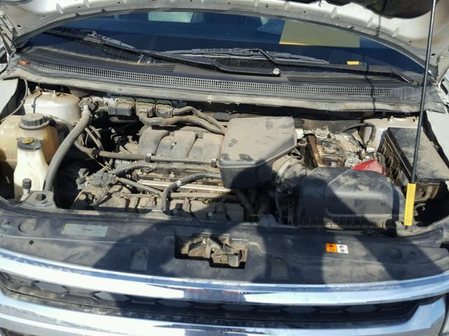 2FMDK3JC0BBB32176 - 2011 FORD EDGE SEL SILVER photo 7