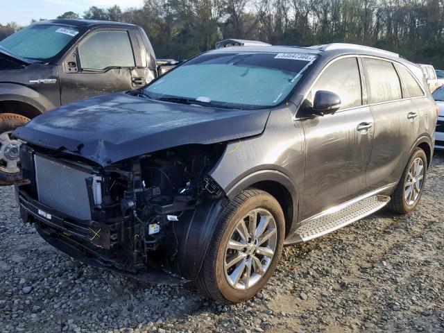 5XYPK4A54JG356151 - 2018 KIA SORENTO SX BLACK photo 2