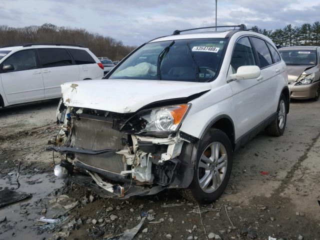 5J6RE4H73BL066295 - 2011 HONDA CR-V EXL WHITE photo 2