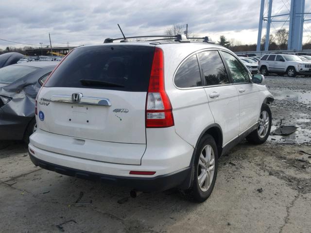 5J6RE4H73BL066295 - 2011 HONDA CR-V EXL WHITE photo 4