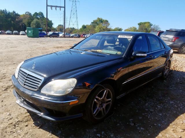 WDBNG75J46A482078 - 2006 MERCEDES-BENZ S 500 BLACK photo 2